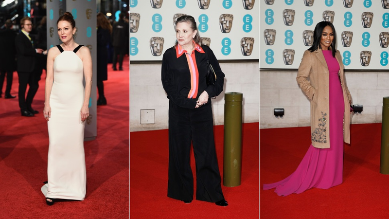Illustration for article titled Bright Red, Boring Tuxedos and Lots of Whos at 2016 BAFTA